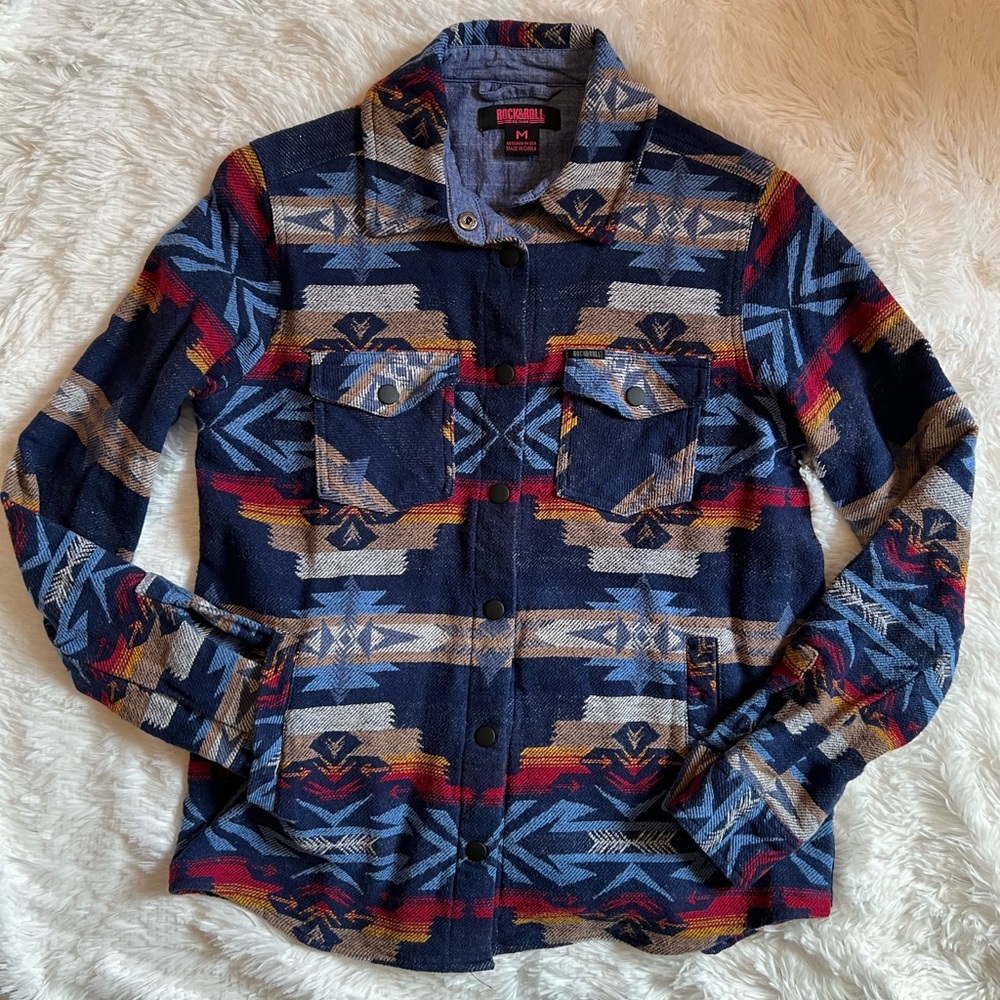 R&R Aztec Shirt Jacket